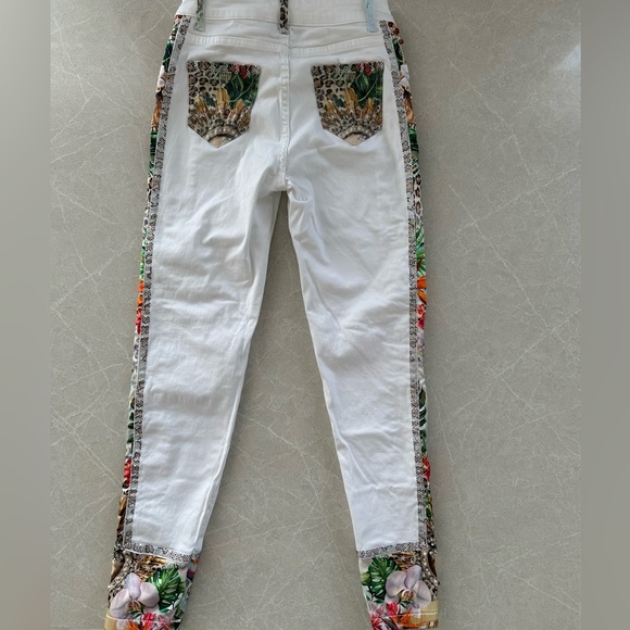 Nice Istambul Cotton and Lycra Pants with Stone Embellishments - Picture 2 of 11